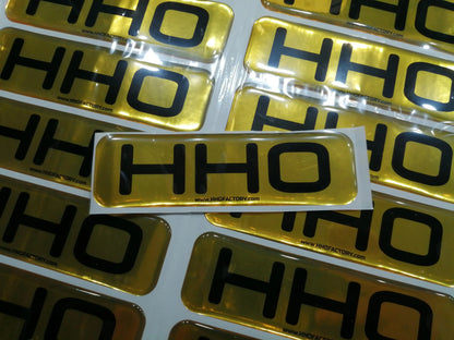 Sticker 3D Auto Car HHO Badge Emblem Decal HHO Factory, Ltd