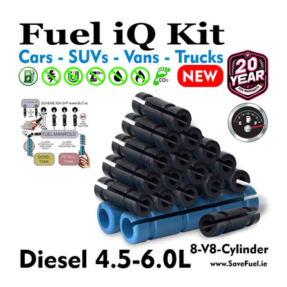 8-Cylinder 4.5–6.0L Diesel Fuel Economy Efficiency Consumption Ion Kit HHO FACTORY, Ltd