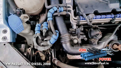 VW Passat 1.6L diesel 4-cylinder engine ion 3HHHO no need hydrogen hho kit hho generator hho gas